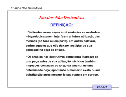Ensaios N&atilde;o Destrutivos