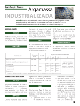 Argamassa Industrializada