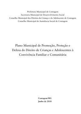 Plano Municipal de Promoção, Proteção e Defesa do Direito de