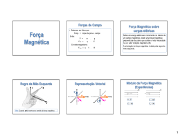 For&ccedil;a Magn&eacute;tica - Aulas de F&iacute;sica