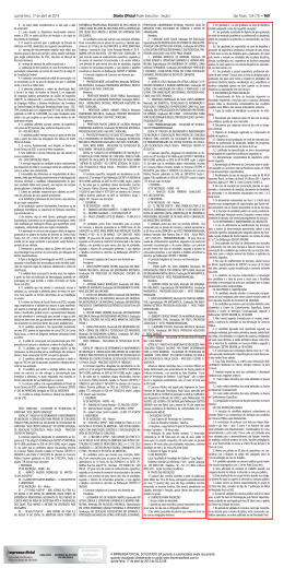quinta-feira, 17 de abril de 2014 Di&aacute;rio Oficial Poder Executivo