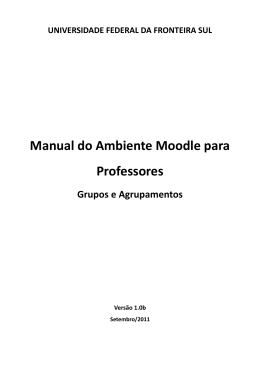 Grupos e Agrupamentos