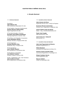 ELEITOS PARA O BI&Ecirc;NIO 2010/2011 1. Dire&ccedil;&atilde;o Nacional