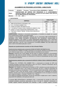 julgamento - fase de habilita&ccedil;&atilde;o