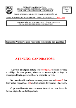 ATEN&Ccedil;&Atilde;O, CANDIDATOS!!!
