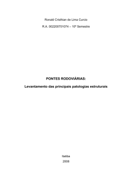 Levantamento das principais patologias estruturais