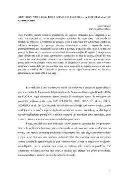Aids (HIV) - A representa&ccedil;&atilde;o do corpo na Aids Aids