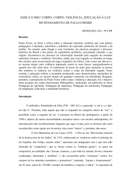 esse &eacute; o meu corpo: corpo, viol&ecirc;ncia, educa&ccedil;&atilde;o &agrave; luz do