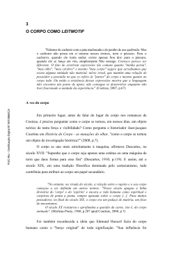 3 O CORPO COMO LEITMOTIF - Maxwell - PUC-Rio