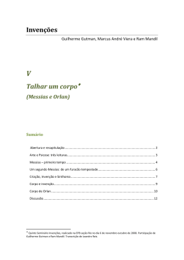 Inven&ccedil;&otilde;es Talhar um corpo - litura