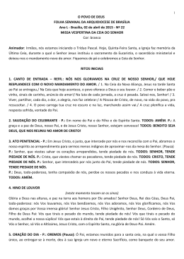 Missa Vespertina da Ceia do Senhor