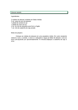 2 rodelas de abacaxi cortadas em fatias m&eacute;dias 2 col. sopa de suco