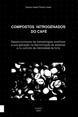 COMPOSTOS NITROGENADOS DO CAFÉ