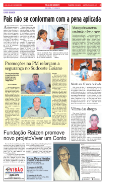 Impresso - Folha do Sudoeste - Viver um Conto