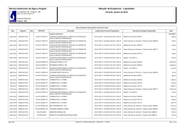 Servi&ccedil;o Aut&ocirc;nomo de &Aacute;gua e Esgoto Rela&ccedil;&atilde;o de