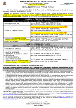 SP, usando das atribui&ccedil;&otilde;es legais, faz saber que far&aacute;