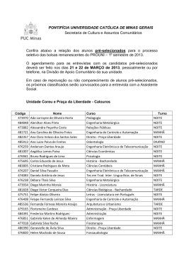 PONTIF&Iacute;CIA UNIVERSIDADE CAT&Oacute;LICA DE MINAS