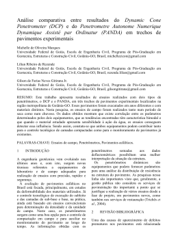 (DCP) e do Penetrometre Autonome Numerique
