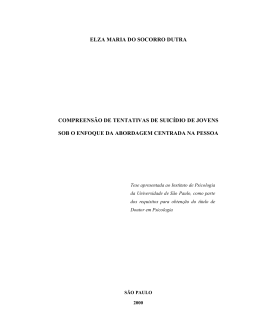 elza maria do socorro dutra compreensão de tentativas de suicídio