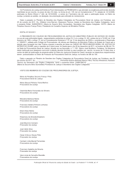 Edital n&ordm; 003/2011 - Minist&eacute;rio P&uacute;blico do Estado do Cear&aacute;