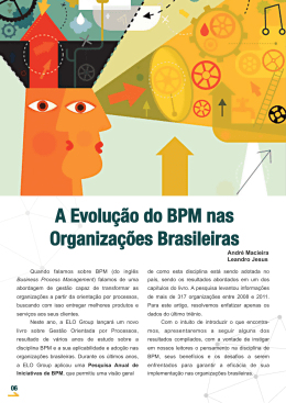 A Evolução do BPM nas Organizações Brasileiras