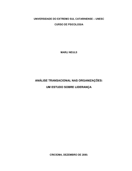 an&aacute;lise transacional nas organiza&ccedil;&otilde;es