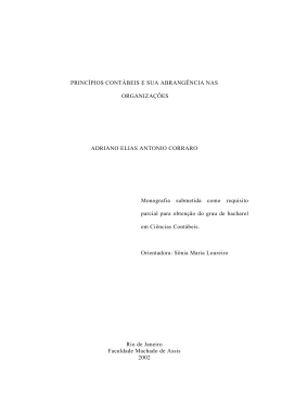 princ&iacute;pios cont&aacute;beis e sua abrang&ecirc;ncia nas organiza&ccedil;&otilde;es