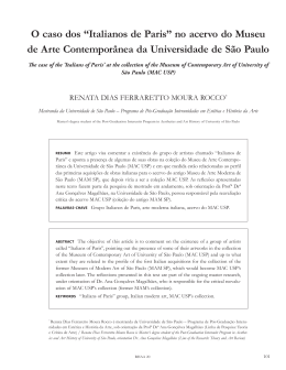 O caso dos &ldquo;Italianos de Paris&rdquo; no acervo do Museu de Arte
