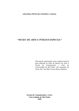 &ldquo;MUSEU DE ARTE E P&Uacute;BLICO ESPECIAL&rdquo;