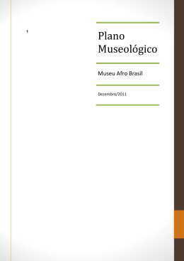 Plano Museol&oacute;gico - Museu Afro Brasil
