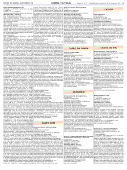 Edital do deferimento do processamento da RJ e rela&ccedil;&atilde;o de