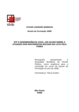 Leia na &Iacute;ntegra a Monografia