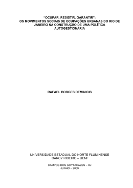 &ldquo;ocupar, resistir, garantir&rdquo;: os movimentos sociais de