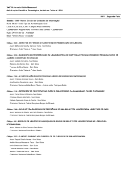 XXXVII Jornada Giulio Massarani de Iniciação - PR2-UFRJ