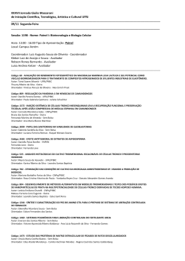 XXXVII Jornada Giulio Massarani de Inicia&ccedil;&atilde;o Cient&iacute;fica