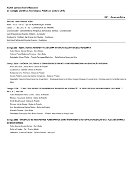 XXXVII Jornada Giulio Massarani de Iniciação - PR2-UFRJ