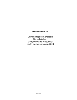 Demonstra&ccedil;&otilde;es Cont&aacute;beis Consolidadas