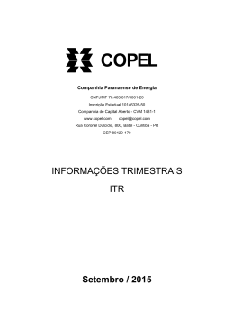 ITR Setembro 2015