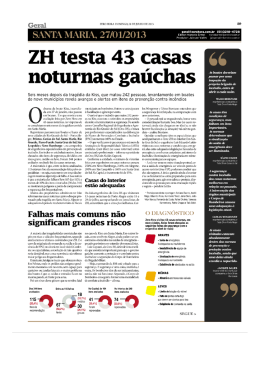 Jornal Zero Hora reportagem de 5 p&aacute;ginas sobre a