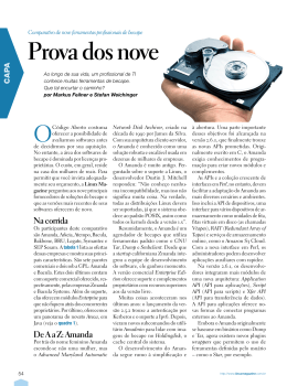 Prova dos nove - Linux New Media