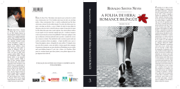 A FOLHA DE HERA: ROMANCE BIL&Iacute;NG&Uuml;E