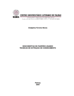 Descobertas de Padr&otilde;es Usando T&eacute;cnicas de Extra&ccedil;&atilde;o de