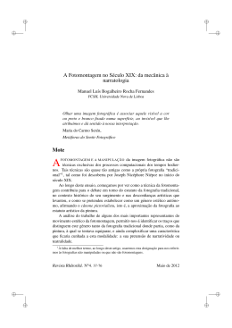 A Fotomontagem no S&eacute;culo XIX: da mec&acirc;nica `a