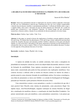 A reabilita&ccedil;&atilde;o do discurso est&eacute;tico na perspectiva