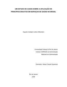 Lean em hospitais - coppead