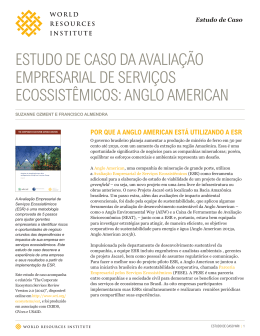 estudo de caso da avalia&ccedil;&atilde;o empresarial de servi&ccedil;os ecossist&ecirc;micos