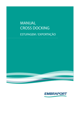 Manual – Cross Docking – Estufagem