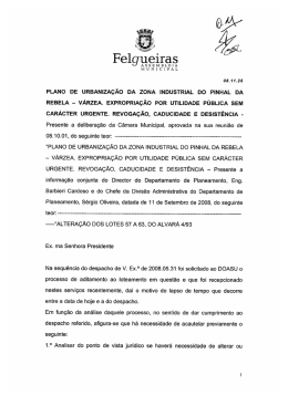 Plano de Urbanização da Zona Industrial do Pinhal da