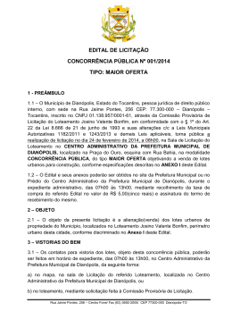 edital de licita&ccedil;&atilde;o concorr&ecirc;ncia p&uacute;blica n&ordm; 001/2014 tipo: maior oferta