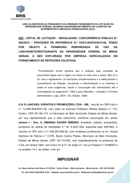 IMPUGNAR - Universidade Federal de Minas Gerais